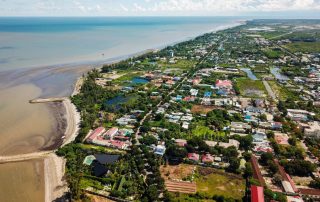 Khu vực thị trấn Cần Thạnh, huyện Cần Giờ và vùng biển xung quanh.