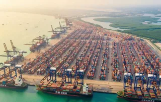 Cảng Cần Giờ - Trung tâm logistics biển quan trọng, giúp phát triển kinh tế và bảo tồn sinh thái.