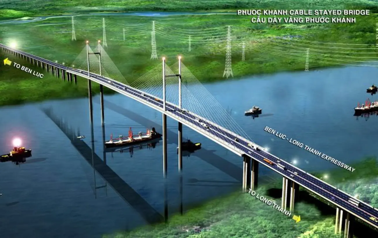 Cầu Phước Khánh – mắt xích quan trọng kết nối Sân bay Long Thành với biển Cần Giờ, dự kiến hoàn thành 9/2026.