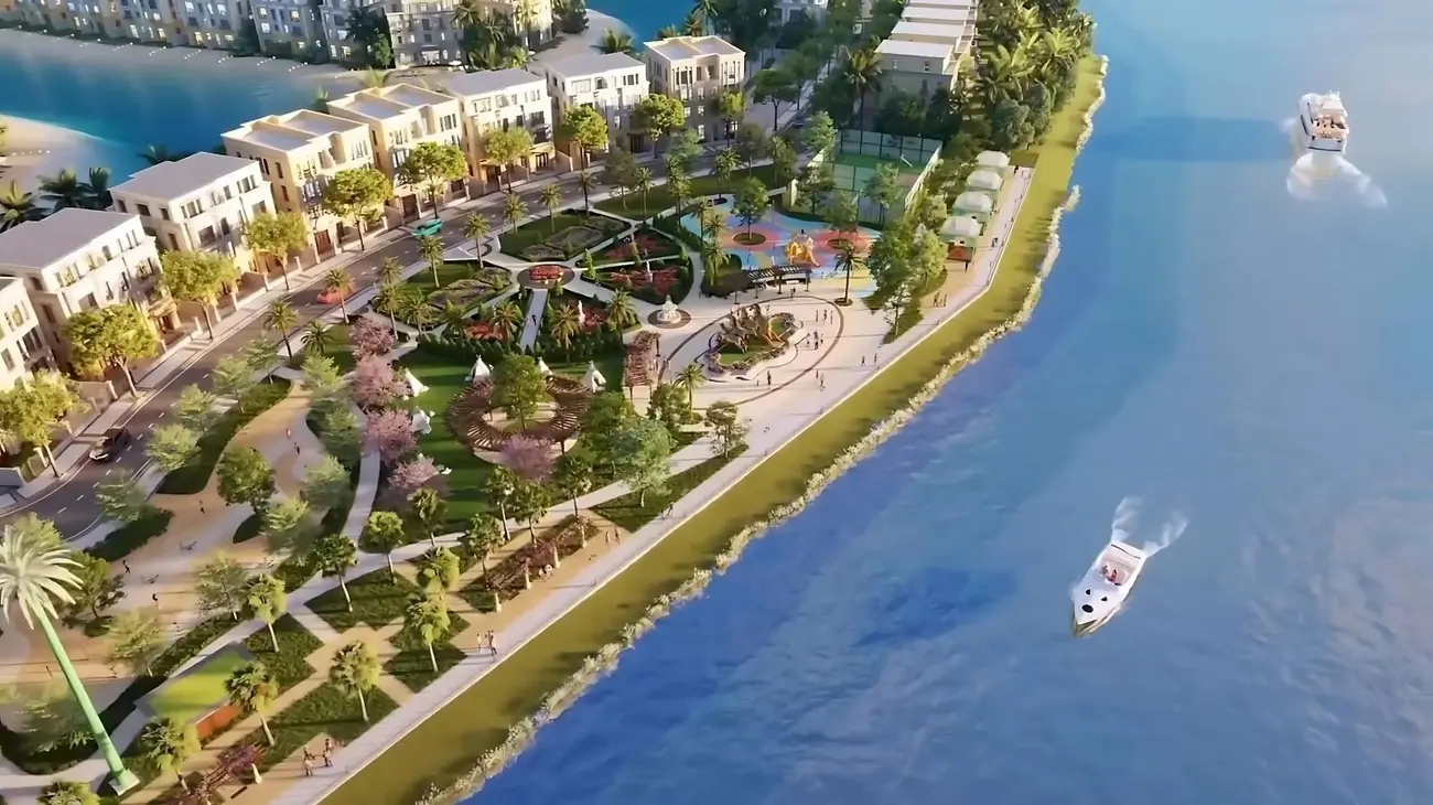 Công viên tại Vinhomes Green Paradise Cần Giờ mang lại không gian sống xanh, gần gũi thiên nhiên và đa dạng tiện ích.
