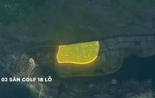 Hai sân golf 18 lỗ độc đáo tại Vinhomes Green Paradise Cần Giờ, biểu tượng của thể thao và đẳng cấp.
