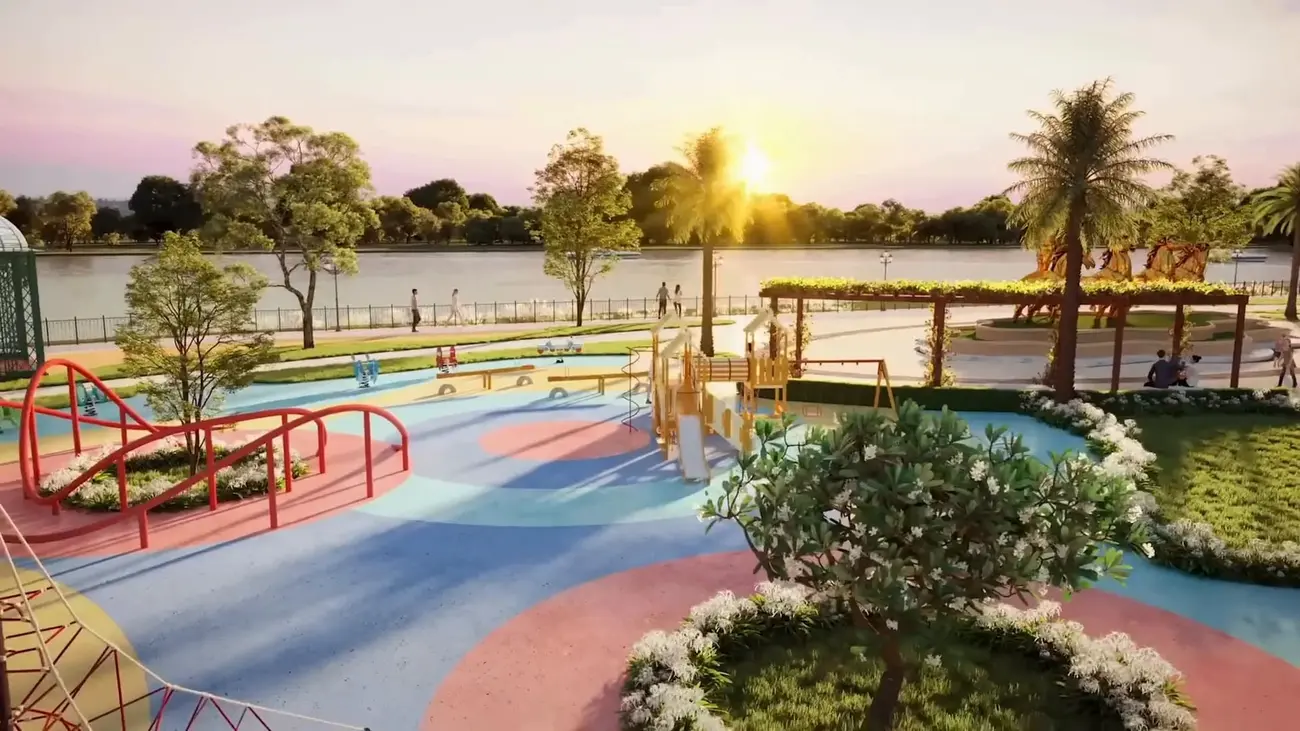 Không gian sống xanh mát và tiện ích đa dạng tại Vinhomes Green Paradise Cần Giờ.