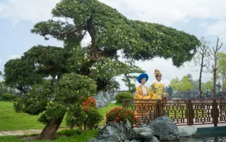 Khung cảnh xanh tươi và yên bình tại Vinhomes Green Paradise trong ngày diễn ra sự kiện thể thao quốc tế.
