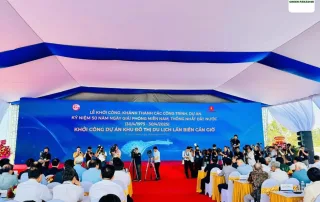 Lễ khởi công Vinhomes Green Paradise tại Cần Giờ ngày 19/04/2025, đánh dấu 50 năm Giải phóng miền Nam.