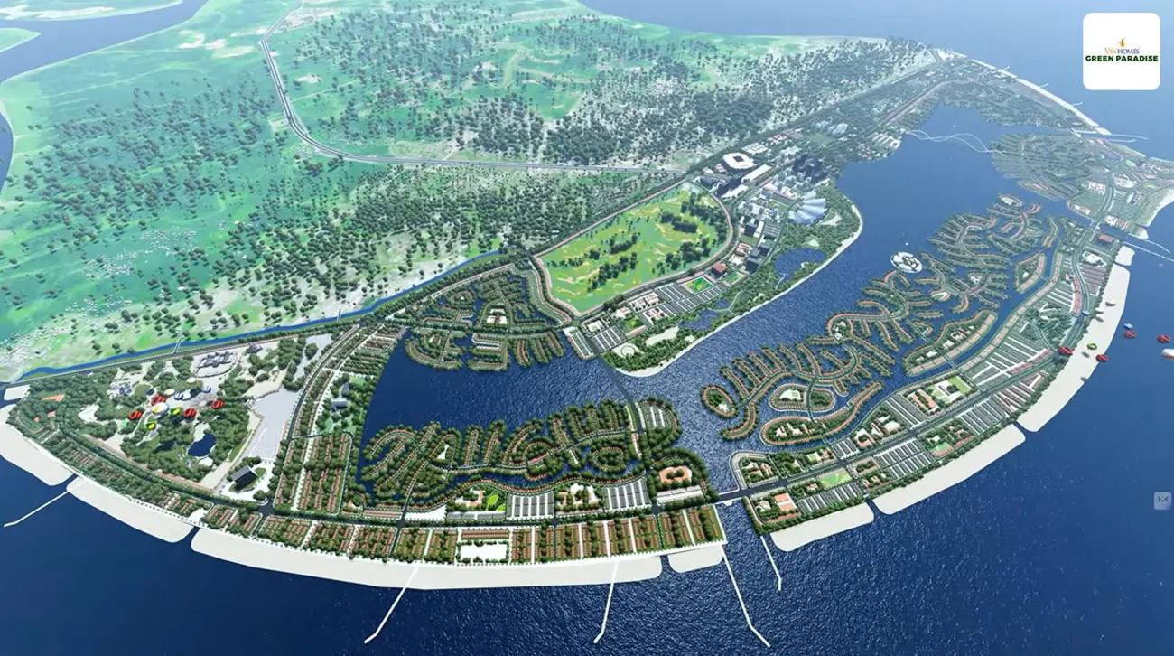 Phối cảnh dự an Vinhomes Cần Giờ – siêu đô thị biển quốc tê với quy họach ESG va cong nghê thong minh.