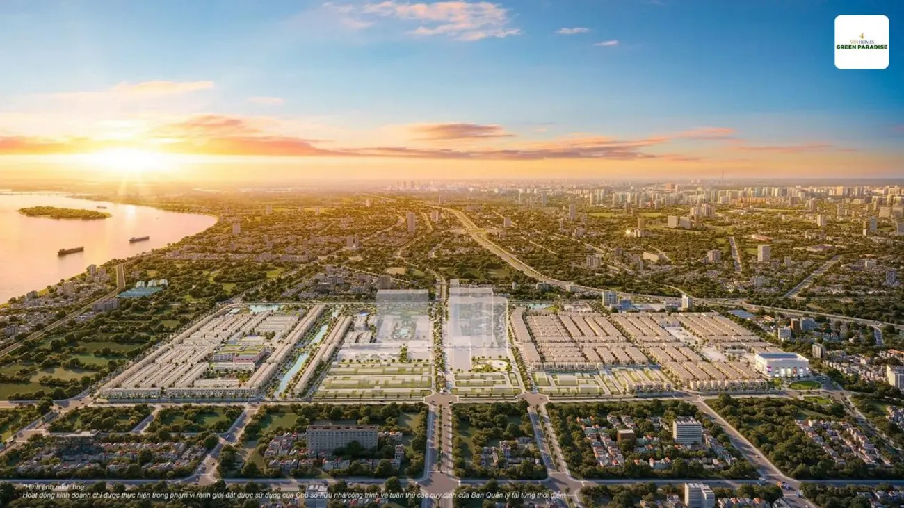 Phối cảnh Vinhomes Green Paradise – mô hình đô thị xanh nổi bật của Vinhomes tại TP.HCM.