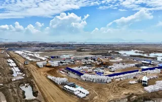 Phân khu The Green Bay Vinhomes Green Paradise Cần Giờ đang trong quá trình xây dựng, ngày 02/10/2025.