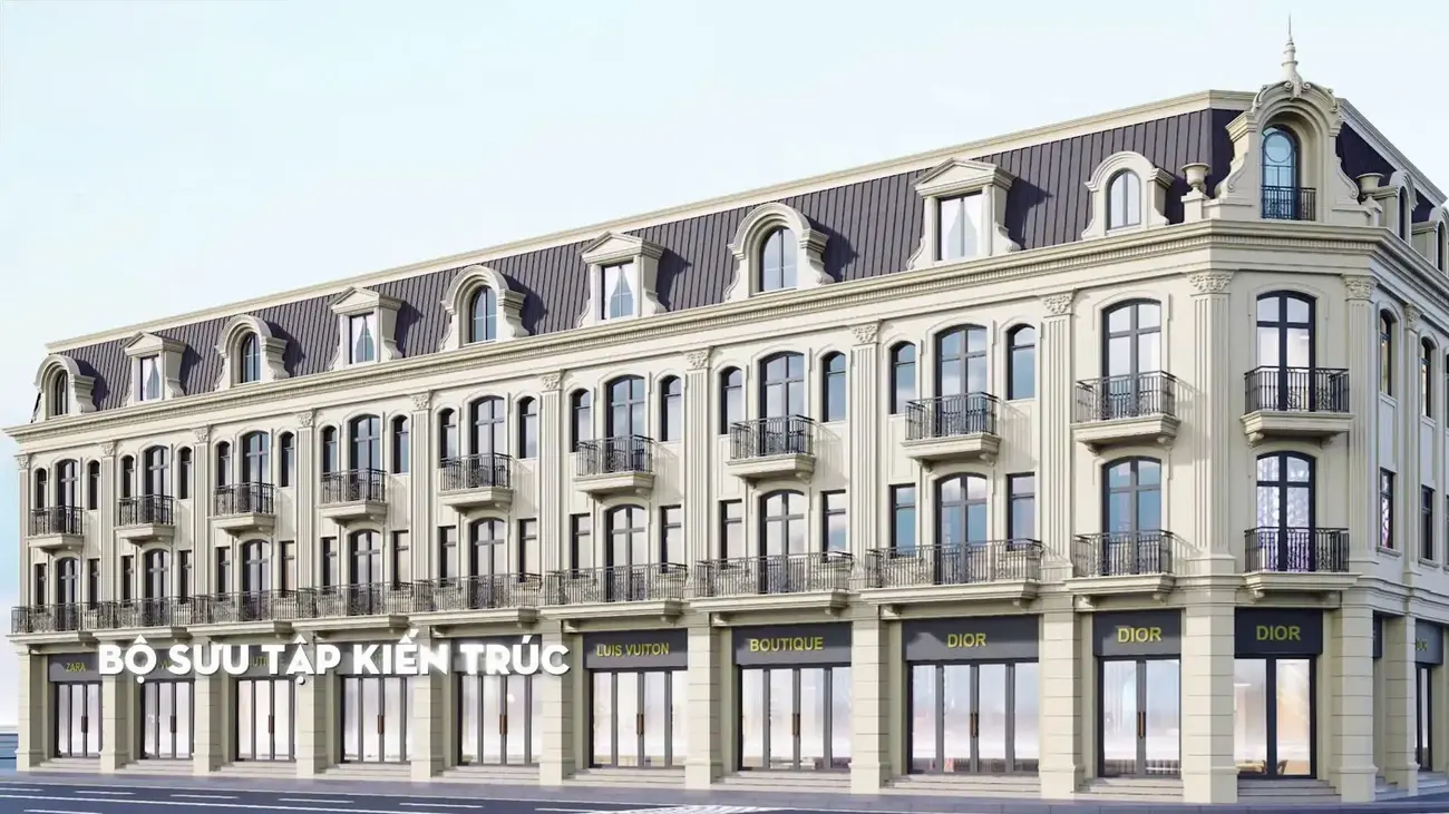 Shophouse Vinhomes Green Paradise Cần Giờ: Thiết kế hiện đại, tối ưu cho kinh doanh và an cư ven biển.