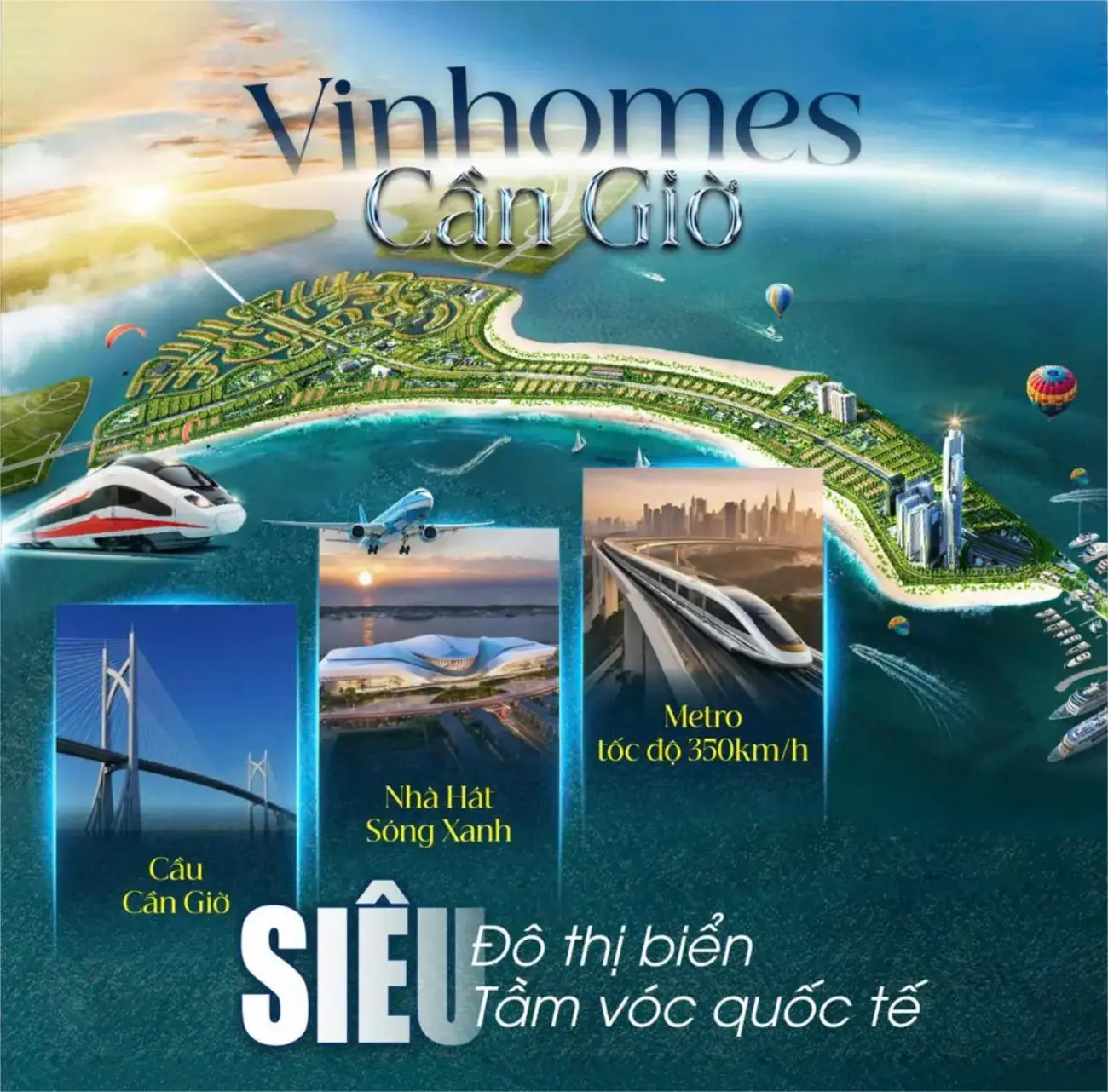 Siêu đô thị biển Vinhomes Green Paradise Cần Giờ – Biểu tượng phát triển quốc tế của TP.HCM.