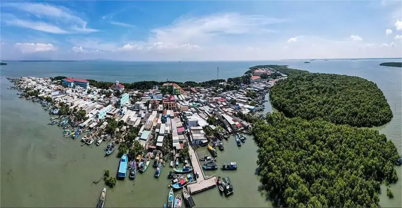 Toàn cảnh khu vực Cần Giờ – “cửa ngõ vàng” kết nối TP.HCM với Đồng bằng sông Cửu Long và vùng kinh tế phía Nam.