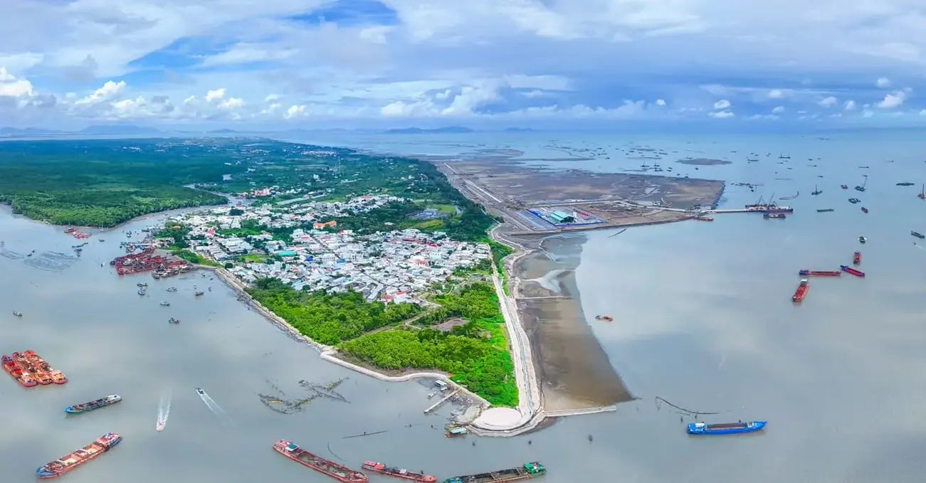 Toàn cảnh khu vực Cần Giờ, nơi quy hoạch dự án Vinhomes Green Paradise quy mô 2.870 ha, mở ra chương mới cho đô thị TP.HCM.