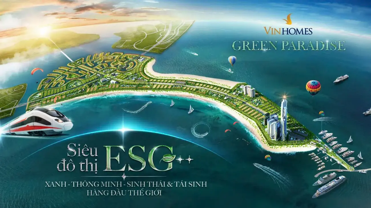 Vinhomes Green Paradise Cần Giờ – Biểu tượng toàn cầu về đô thị xanh thông minh, sinh thái và tái sinh hàng đầu.